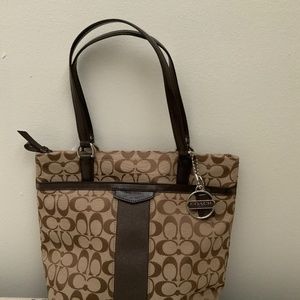 Coach brand new Khaki & Mahogany tote